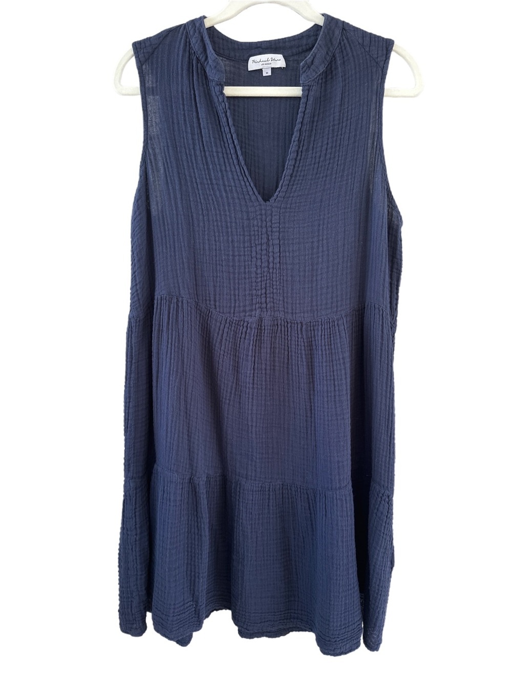 MICHAEL STARS Navy Sleeveless Lightweight Dress, Medium - Picture 4 of 7